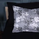 Простынь на резинке MirSon 70x190+10 см 00-8 Black Flowers поплин (2200009708282) - изображение 6
