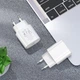 Комплект для быстрой зарядки Зарядное сетевое устройство Hoco N22 25W Type-C 3A QC3.0+PD3.0 + Кабель Type-C to Type-C 3A 1m White - изображение 8