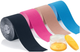 Кінезіо тейп Kinesio Tape, блакитний Qmed Синій 000311007 - зображення 3