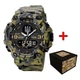 Годинник наручний Awarder 001 Тризуб срібло Camo Green - изображение 1