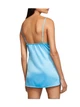 Пеньюар Victoria's Secret Tease Satin Lace-Trim Mini Slip Bikini Blue L Синій (26746443D) - изображение 2