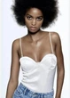Жіночий корсетний боді Zara Satin Effect Bustier Corset Bodysuit White XS Білий (3401/680/250) - зображення 1