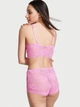 Мережевний комплект для сну Victoria's Secret Lacie Cropped Cami Boyshort Set S Рожевий (26474300) - изображение 2