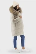 Жіночий зимовий пуховик з біопухом та хутром єнота, casual стиль Snow Owl (фісташковий, M), 36339, 27595 - зображення 3