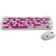 Комплект бездротовий (клавіатура, мишка) Canyon HSET-W6 Kitty Edition Pink (CNS-HSETW6PK) - зображення 3