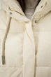 Жіночий зимовий пуховик casual з біопухом і капюшоном, молочний Snow Owl (молочний, L), 38708, 28519 - изображение 5