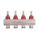 Коллектор латунный с расходомерами и евроконусами Thermo Alliance Standart 1" на 4 выхода TAS235W4E - изображение 5