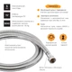 Шланг Lidz Niagara 13 1,5-2 м LDNIA13CRM35461 Chrome - изображение 3