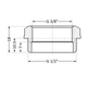 Футорка латунна Thermo Alliance Standart 1/2"×3/8" НВ (зовнішня-внутрішня), PN25 - изображение 2