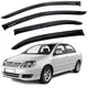 Дефлектори вікон вітровики для Toyota Corolla 2001-2007 Седан Скотч 3M Voron Glass - изображение 1