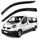 Дефлектори окон вітровики Renault Trafic 2001-2014 Ширина 8 см Скотч 3M Voron Glass - зображення 1