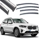 Дефлектори вікон вітровики Benke для BMW X3 E83 F25 2018-2021 Хром Молдинг З Нержавіючої Сталі 3D - изображение 1