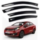 Дефлектори вікон вітровики для Kia Rio 2010-2017 Седан Скотч 3М (Voron Glass) VK10612 - изображение 1