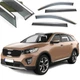 Дефлектори вікон вітровики Benke для Kia Sorento 2015-2020 Хром Молдинг Із Нержавіючої Сталі 3D - изображение 1