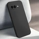 Силиконовый чехол для Google Pixel 9a (с микрофиброй внутри) Синий - изображение 3
