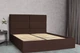 Двуспальная кровать RidneTut Johnson Lite 160х200 см Lili 18 Какао (33410010-18160) - изображение 4