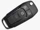 Корпус выкидного ключа Ford Fusion 13-16 3+1 кнопки HU-101 с кнопкой багажника и логотипом - изображение 1