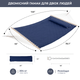 Стойка для гамака 50х50 + Гамак с планкой SOFT синий XXL 200×140 двухместный WCG - изображение 3