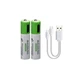 Комплект батарейки AAA 2 шт с разъемом USB Type-C от Smartoools на 1.5V/750mWh - изображение 2