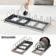 Полиця-органайзер DISH RACK для посуду та кришок розсувний кухонний тримач - зображення 7