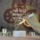 Светодиодная доска для заметок с маркером от USB12,5x17,5 см LAMP 3D / Светильник ночник для рисунков - изображение 1