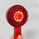 Масажер-гребінець для волосся електричний інфрачервоний Scalp Massage, масажний гребінь для шкіри голови з 3 режимами роботи і ємністю для масел, для росту та проти випадіння волосся, 72 зубці Червоний, SMN-45-Red - зображення 7