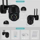 Вулична зовнішня поворотна Wi-Fi IP-камера відеоспостереження PTZ-D4 ICSEE 4.0MP з датчиком руху, записом на sd-карту та віддаленим доступом із передачею на телефон - зображення 4
