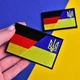 Набір шевронів 2 шт на липучці: Прапори Німеччини та України, Німеччина, ФРН, вишитий патч - зображення 4