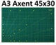 Макетний Килимок для різки Axent A3, самовідновлювальний 45*30 см, зелений - зображення 1
