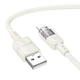 Кабель Hoco Lightning Spirit transparent charging data cable U129 |2.4A, 1.2M| black - зображення 2