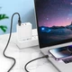 Кабель Hoco Lightning Spirit transparent charging data cable U129 |2.4A, 1.2M| black - зображення 6