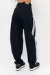 Жіночі джинси Baggy з лампасами - чорний цвет, 36р - изображение 2