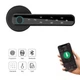 Розумний дверний замок з Bluetooth кодовий KHS-FT01, з ключ-картою і відбитком пальця, чорний - изображение 3