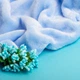 Ткань махровое полотно Велсофт пл.326, мягкая ткань для пледов, халатов, пижам, покрывал 1044 голубой - изображение 4