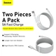 Кабель Baseus Type-C Simple Wisdom Data Cable Kit |1.5m, 5A| (2PCS-Set) (TZCATZJ-02) - зображення 3
