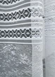 Короткая тюль, высотой 1,6м., жаккард. Цвет белый. Код 1602т - изображение 5