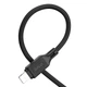 Кабель Hoco Lightning Cool silicone charging data cable X90 |1m, 2.4A| white - изображение 8