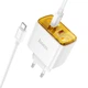 Адаптер мережевий Hoco Smart charger Type-C to Type-C Cable set CS43A |2Type-C, 45W/3A, PD/QC| Колір White - зображення 8