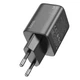 Адаптер мережевий Hoco Elogiado dual-port charger N42 |2Type-C, 45W/3A, PD/QC| Колір Black - зображення 4