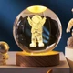 Декоративный 3D ночник Хрустальный Шар 8 см · Настольная лампа - светильник с 3D эффектом Галлактика - изображение 3