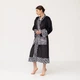 Кимоно женское из плюшевого велюра Kimono Black and White Zebra 18370 3XL - изображение 6
