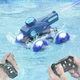 Игрушечный танк Amphibious Battle с водяной пушкой и ездой по воде · Радиоуправляемая плавающая машинка - амфибия с LED подсветкой с пультом ДУ - изображение 3