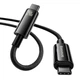 Кабель Baseus Tungsten Gold Fast Charging Data Cable Type-C to Type-C |240W, PD3.1, 1m| - зображення 5