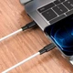 Кабель Hoco Type-C to Lightning Silicone PD charging data cable X21 Plus |1m, 3A, 20W| black-white - изображение 1
