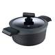 Каструля з кришкою MasterРro Gastro reeco BGMP-8108 28 см 7.2 л чорна - зображення 1