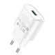 Адаптер мережевий HOCO Fighter single port charger C109A |1USB, 18W/3A, QC| White - изображение 9
