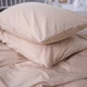 Простынь MirSon Mikrosatin Premium №15-1214 Warm Sand однотонная 150х220 см (2200007231072) - изображение 8