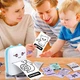 Детский термопринтер с аккумулятором Mini printer Cat Ears с Bluetooth Синий 8499 - изображение 5