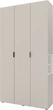 Шкаф Metkas Home A015R 1200 x 420 x 2300 мм ЛДСП Кашемир - Белый Снег (MA015R-KB) - изображение 1
