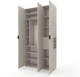 Шкаф Metkas Home A015R 1200 x 420 x 2300 мм ЛДСП Кашемир (MA015R-K) - изображение 2
